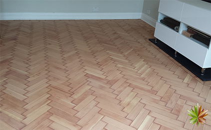 pine fllor sanding - finish efect